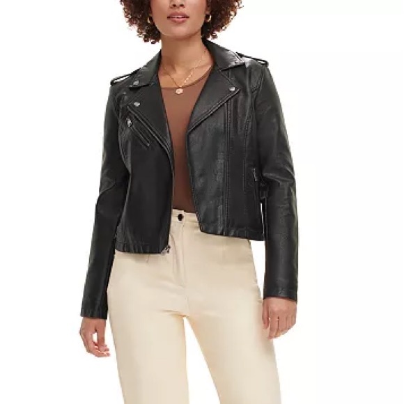 Levi’s FAUX LEATHER MOTO JACKET small - Picture 5 of 8